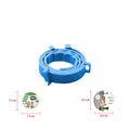 Pet deworming collar in blue, purple, grey, orange, adjustable 38cm 62cm 65cm