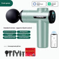 Konka professional electric massage gun with multiple attachment heads in grey colour