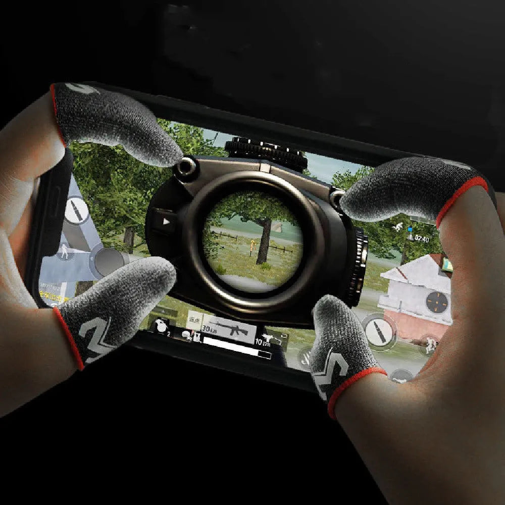 Slim silver cloth finger stall sweat-proof non-slip for esports players