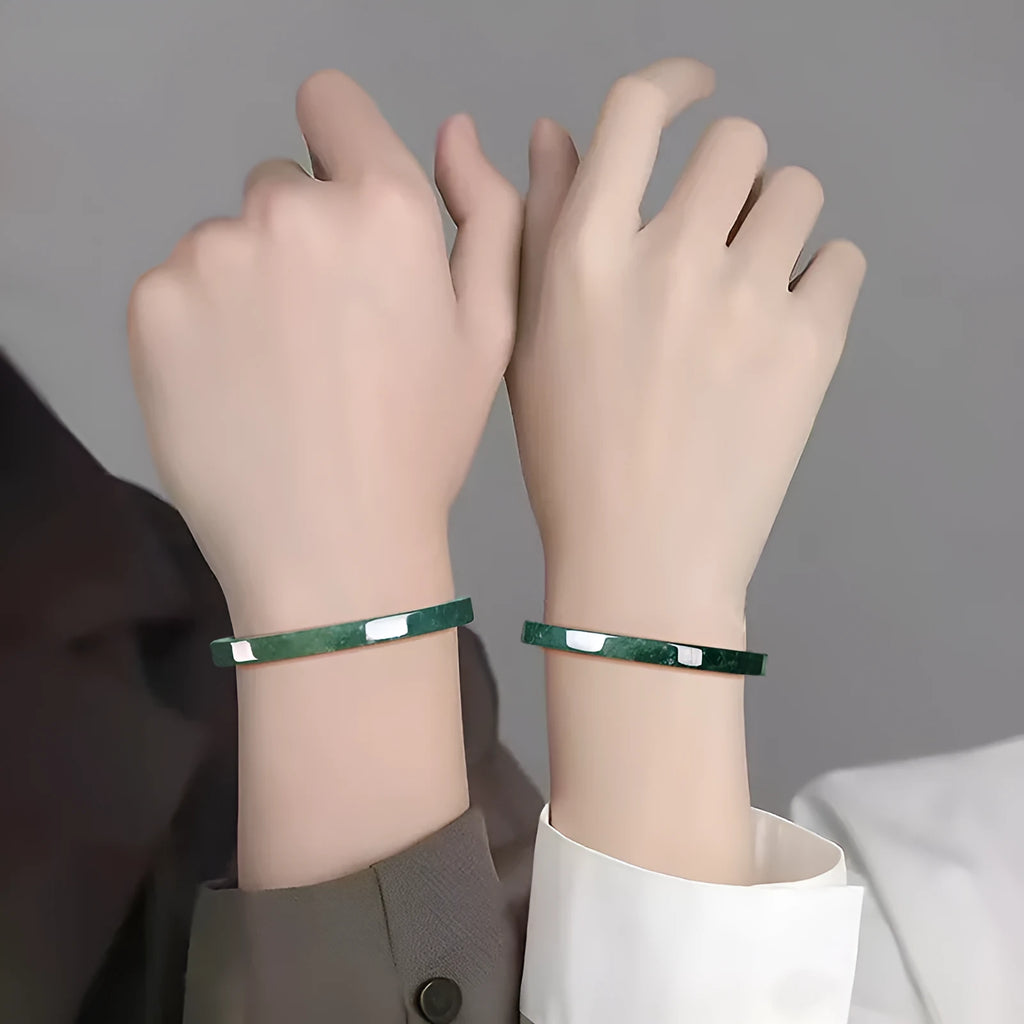 Natural A cargo jade blue water square bracelet for women with certificate and gift box