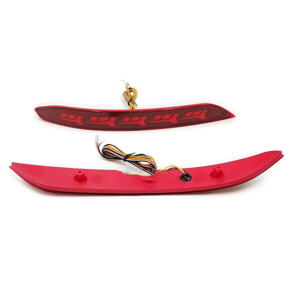 Volkswagen Sagitar rear bumper LED light with animated water flow brake light pattern.