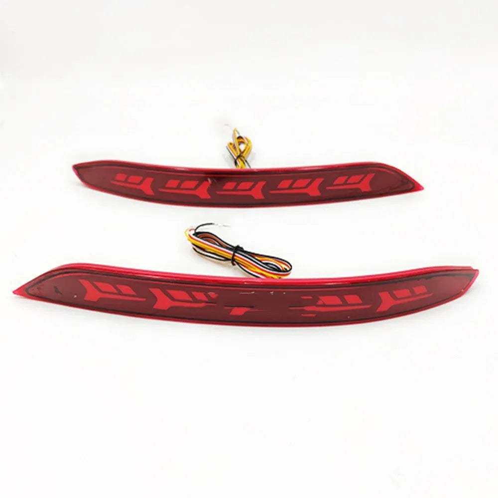 Volkswagen Sagitar rear bumper LED light with animated water flow brake light pattern.