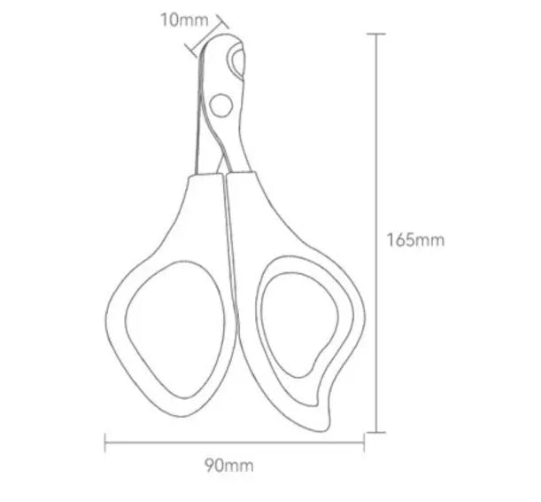 Cat nail clippers with round drip tip nail scissors, ABS body, medium and small size for cats