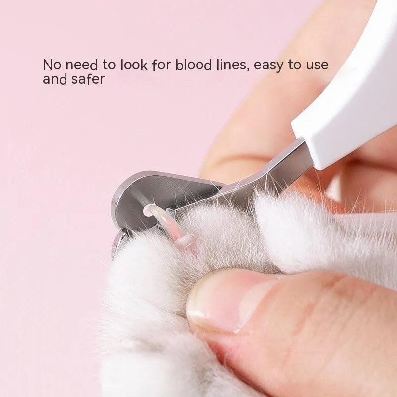 Cat nail clippers with round drip tip nail scissors, ABS body, medium and small size for cats