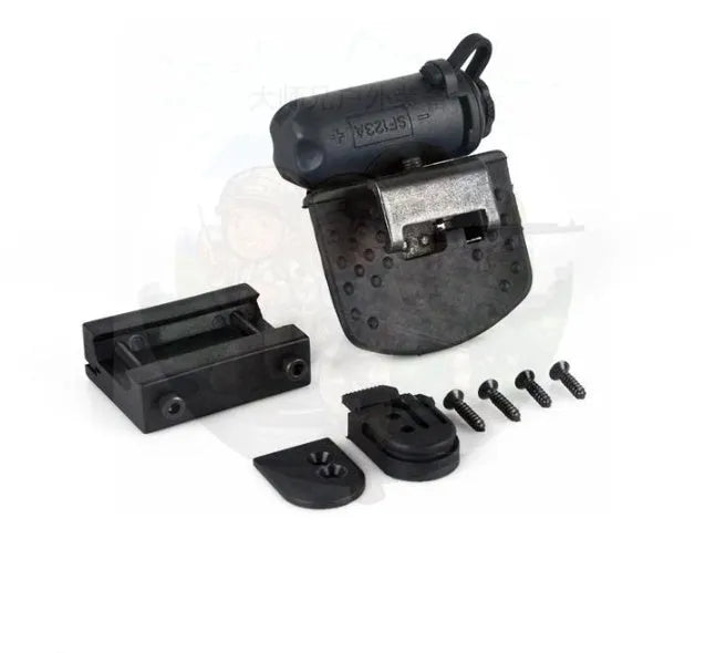 Element second generation tactical helmet lamp, external helmet light in Black or Sand with white, red and invisible light LEDs