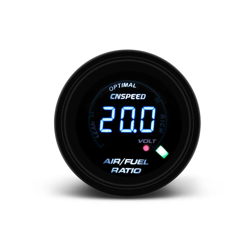 Digital display two-in-one air combustion meter with oxygen sensor, 52mm, 12V power supply