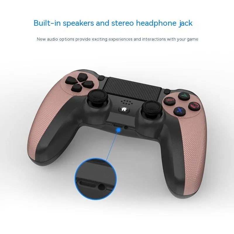 Wireless Bluetooth game controller with six-axis motion and vibration feedback in multiple colours for PS3, PC, mobile, and PS4