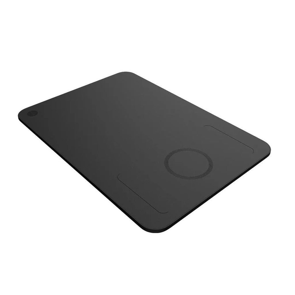 Mi Wu M07 black wireless charging mouse pad, one-sided, 300x210x5mm, ABS aluminium alloy PU leather silicone