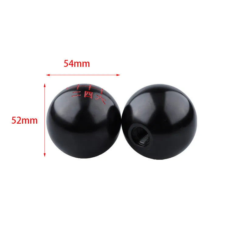 Aluminium alloy round car gear shift head for manual transmission replacement in various colour styles