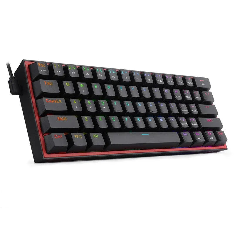 k617 wired RGB mechanical keyboard in white pink colour with multimedia keys