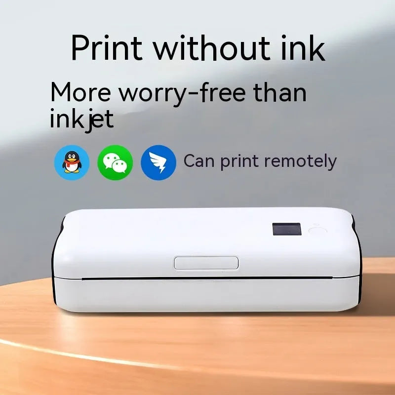 Compact thermal printer with Ethernet interface, plastic metal construction, 275x110x60mm size for home office use