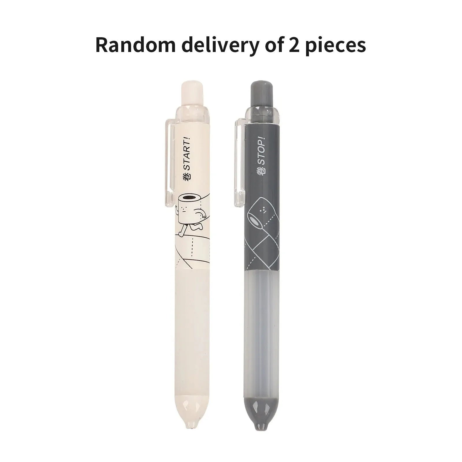 0.5mm mechanical pencil with cloud grip in black and white minimalist design