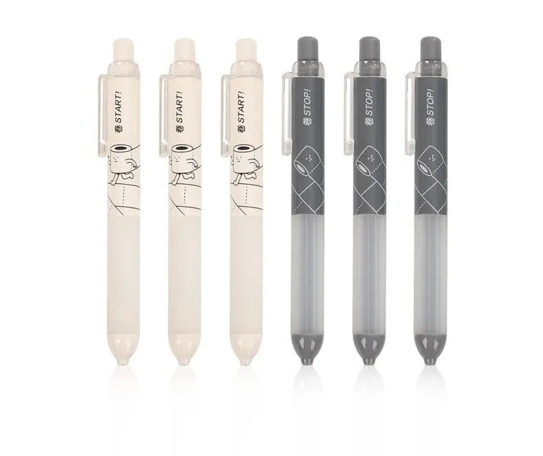 0.5mm mechanical pencil with cloud grip in black and white minimalist design