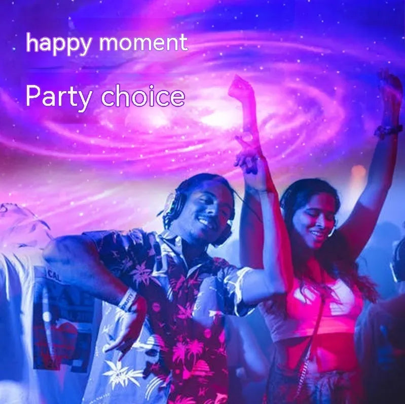 White Bluetooth Northern Lights ambience light projecting starry sky display with remote control