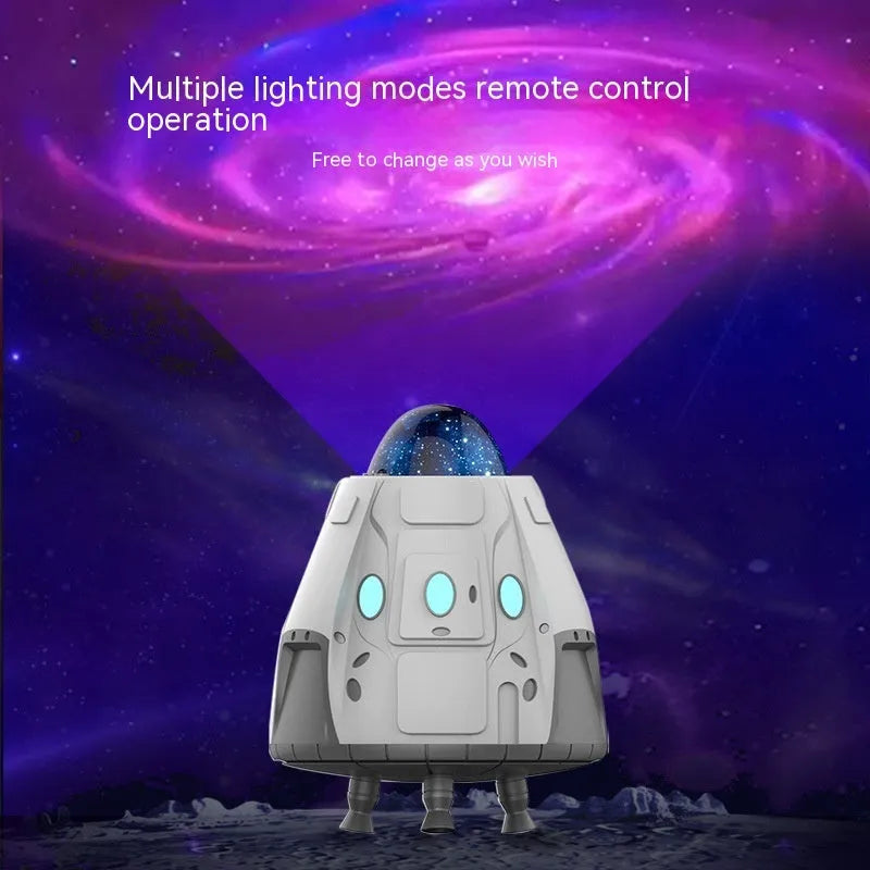 White Bluetooth Northern Lights ambience light projecting starry sky display with remote control