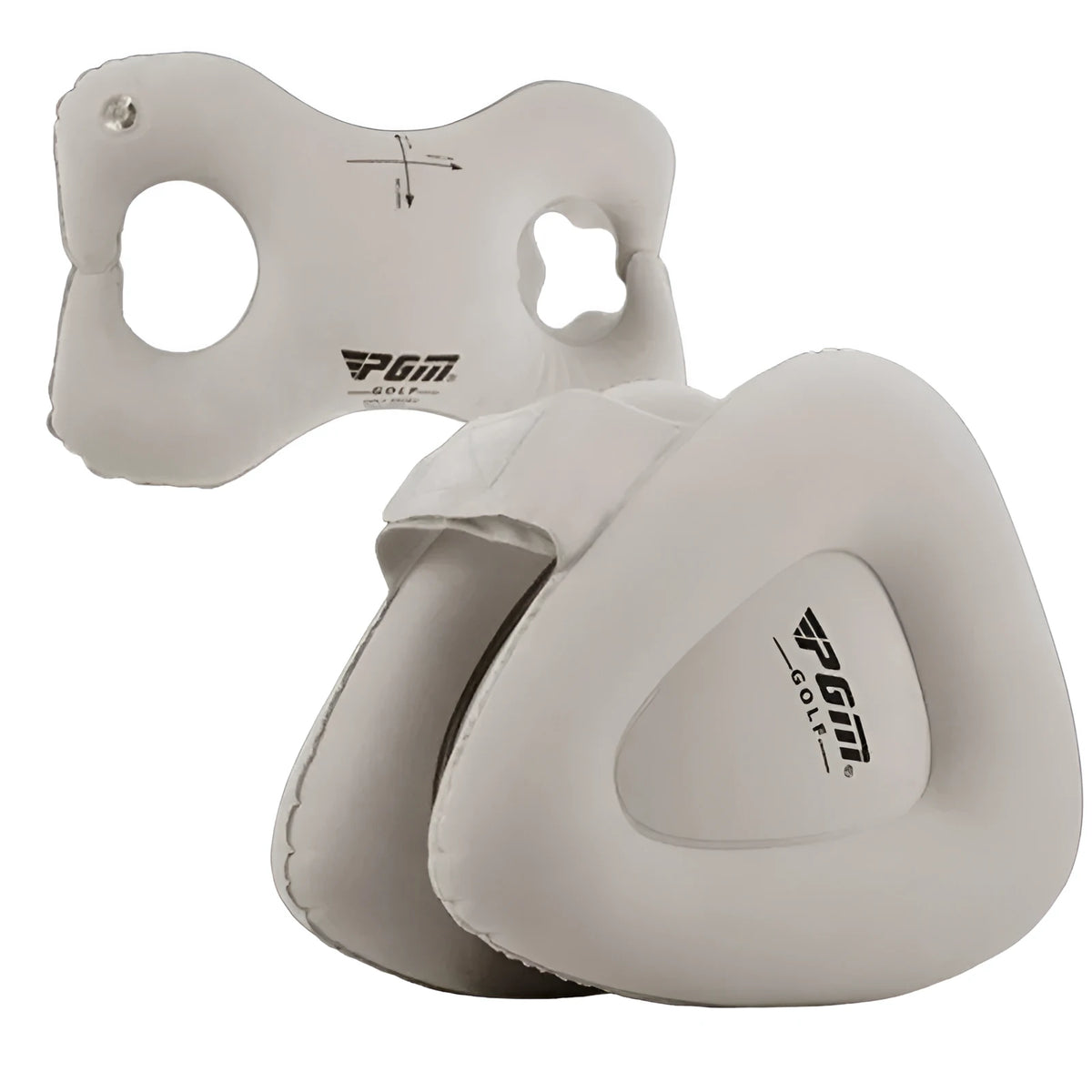 Golf swing corrector with PVC fluffy surface, retractable air nozzle, and two style options