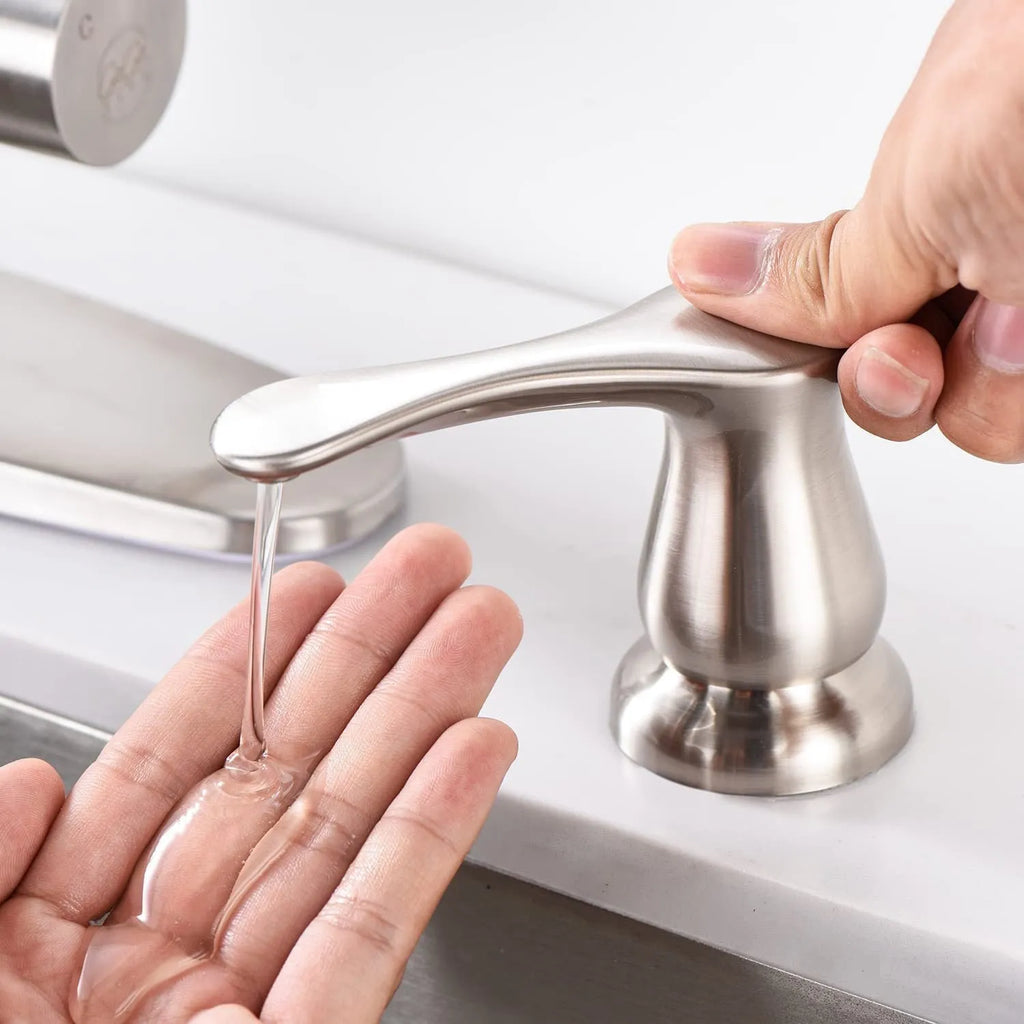 American kitchen sink hand press accessory with electroplated finish in brushed gold