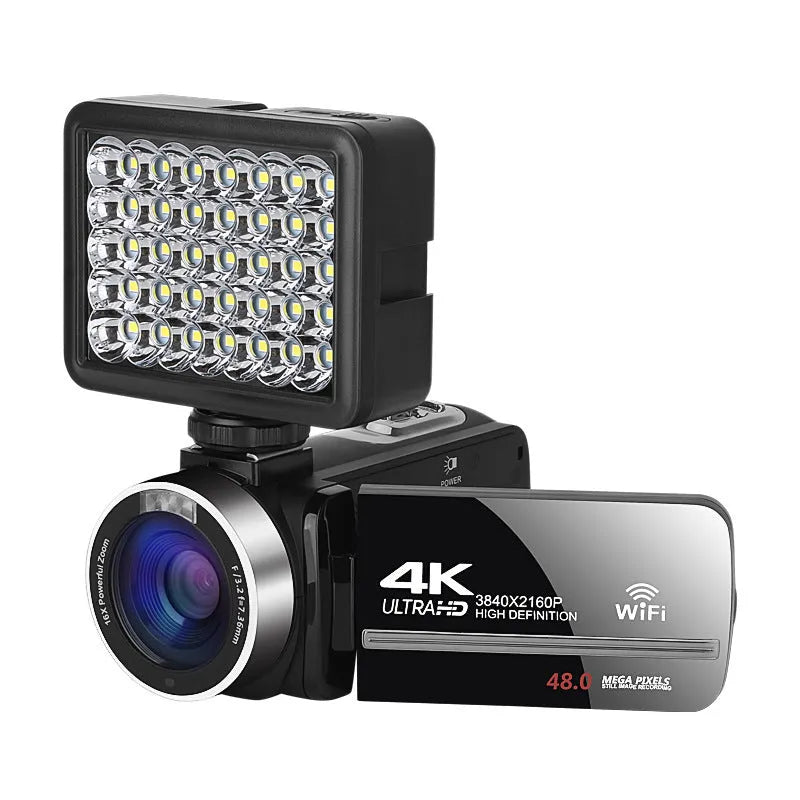 Z124K Black WIFI digital HD night vision camera with 3-inch LCD screen.