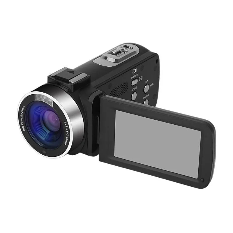 Z124K Black WIFI digital HD night vision camera with 3-inch LCD screen.