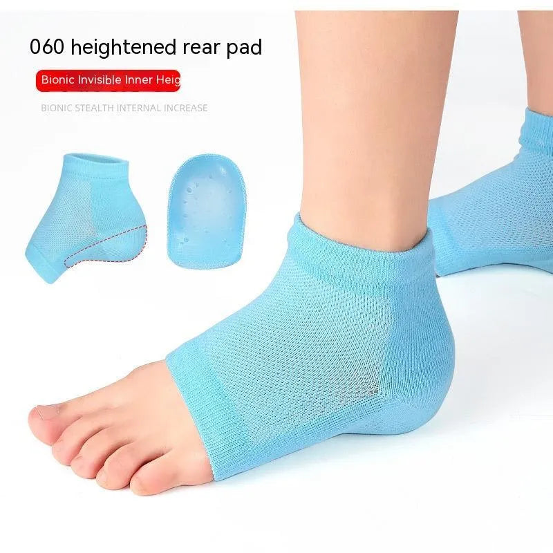 Half Insole Bionic Thickened Foot Sock 0.2cm in black colour with soft padding