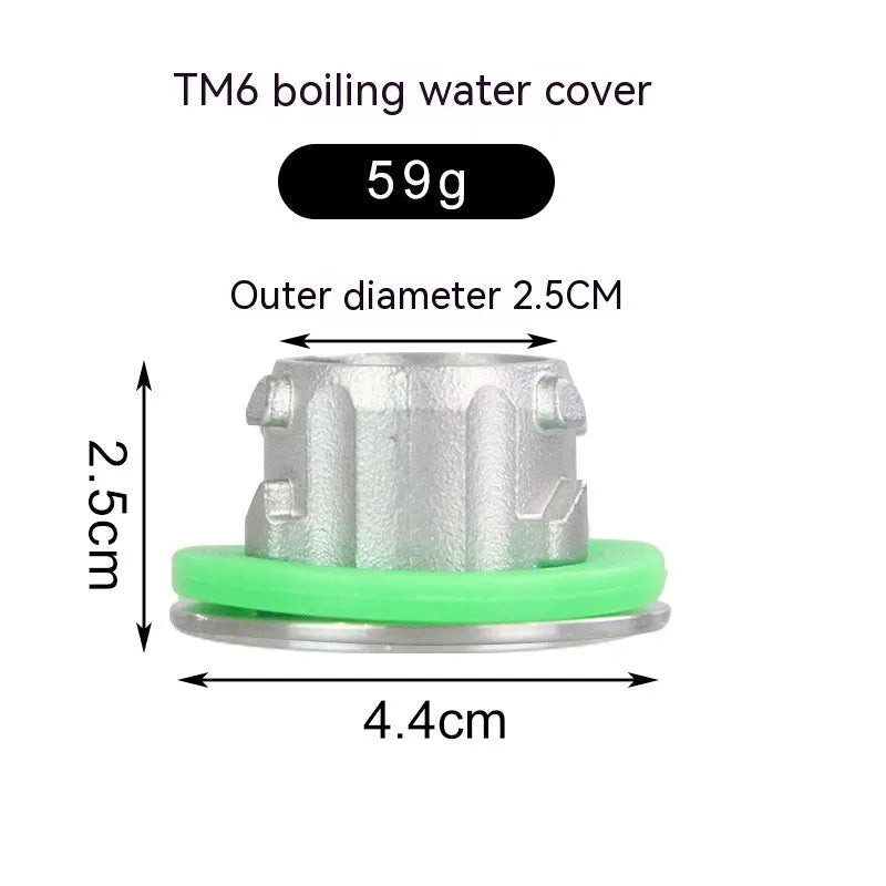 Boiling water cover mixer plug accessory for TM31 TM5 TM6 format in three colour options