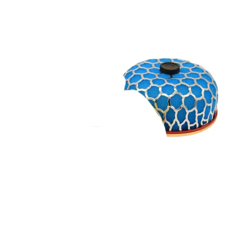Aluminium mushroom air filter with washable sponge in red, gold, green, or blue colours for car modification
