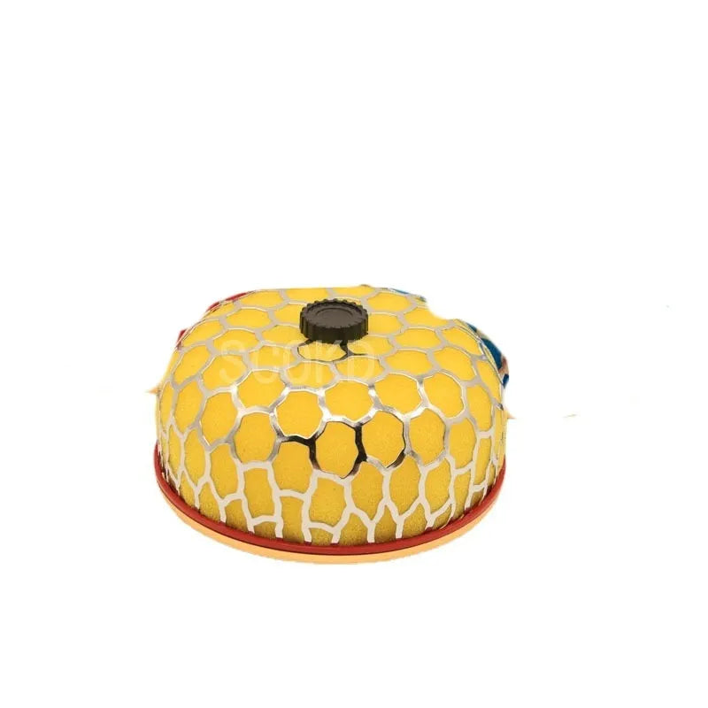 Aluminium mushroom air filter with washable sponge in red, gold, green, or blue colours for car modification