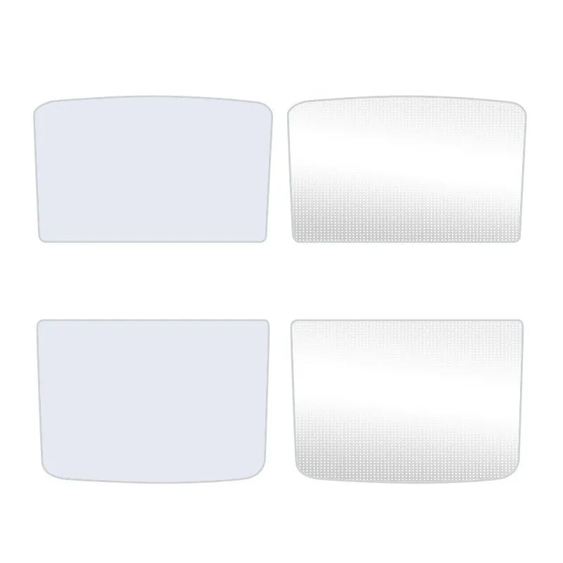 Ice crystal pattern vehicle skylight sun visor with silver tape construction for thermal insulation