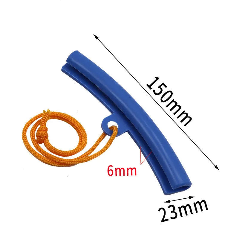 Polyurethane wheel hub protective sleeve in four colour options showing 15cm diameter sizing