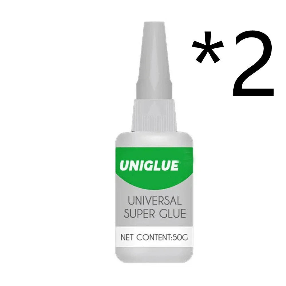 Universal super glue tube with pin-point nozzle for instant bonding on multiple surfaces