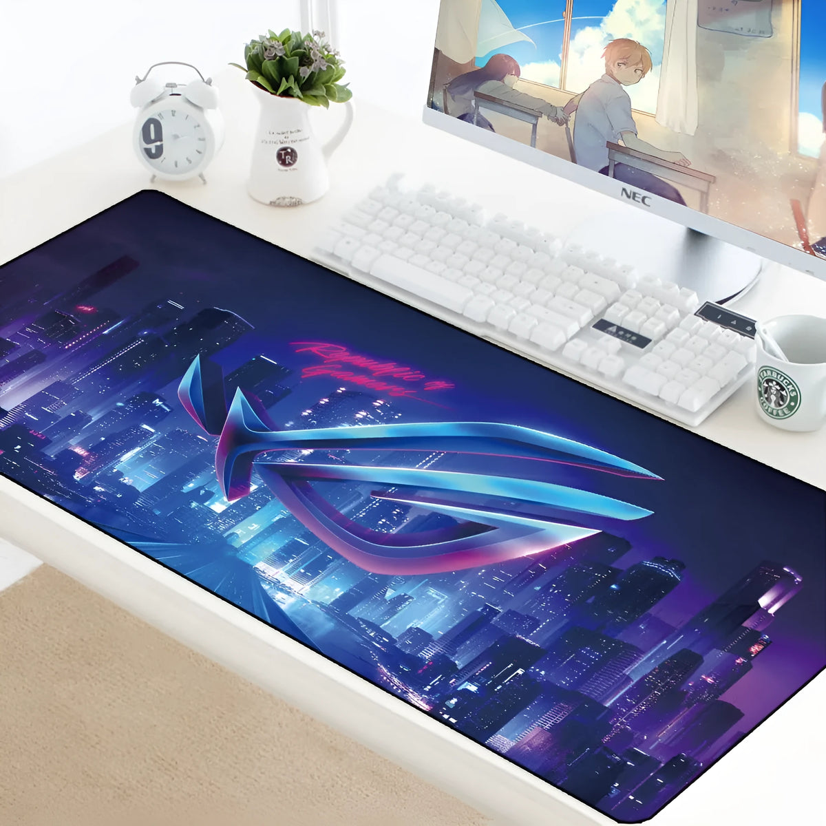 Country Edge keyboard pad 800mm x 300mm x 1.5mm, natural rubber and Jiaji cloth, ROG style