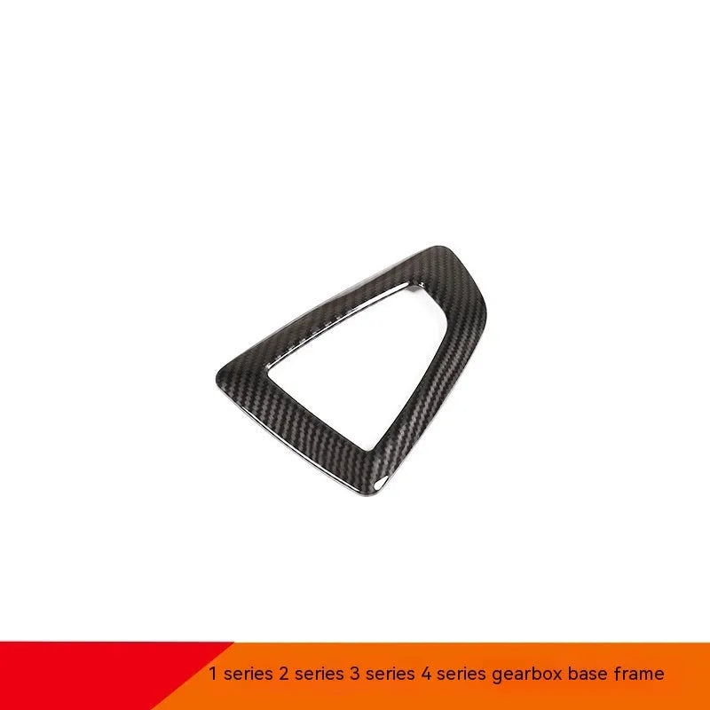 BMW gear base frame dashboard accessory with carbon fibre pattern for 1 2 3 4 Series
