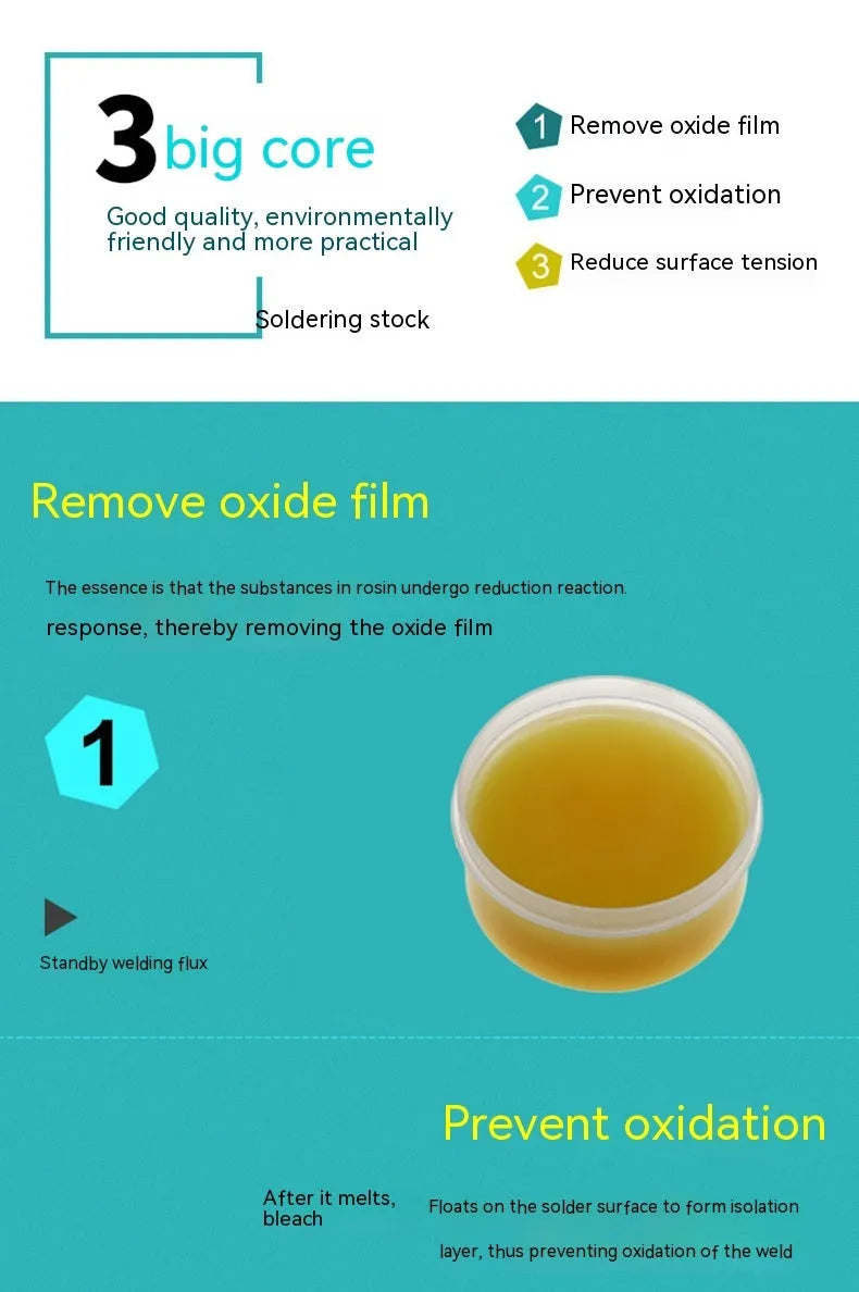 High purity rosin block soldering flux for electric soldering iron in 50g and 85g specifications