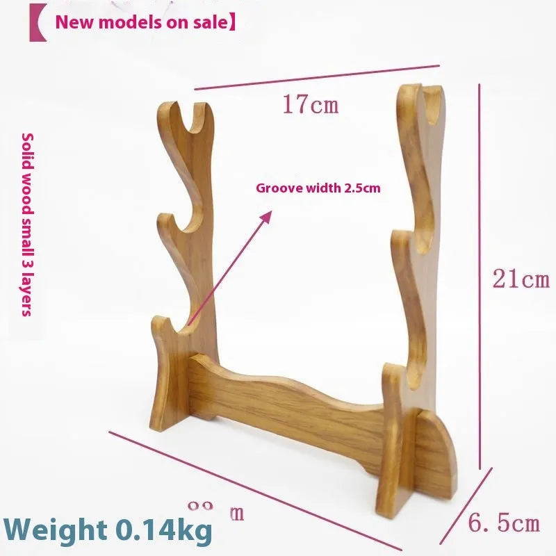 Handmade Chinese style wooden bracket shelf with multiple layer display options