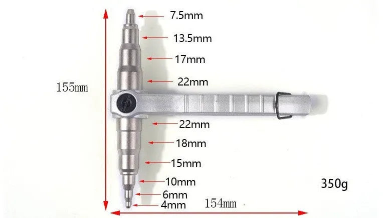 Manual tube expander tool for air conditioning refrigeration repairs expanding 6-22mm copper tubing