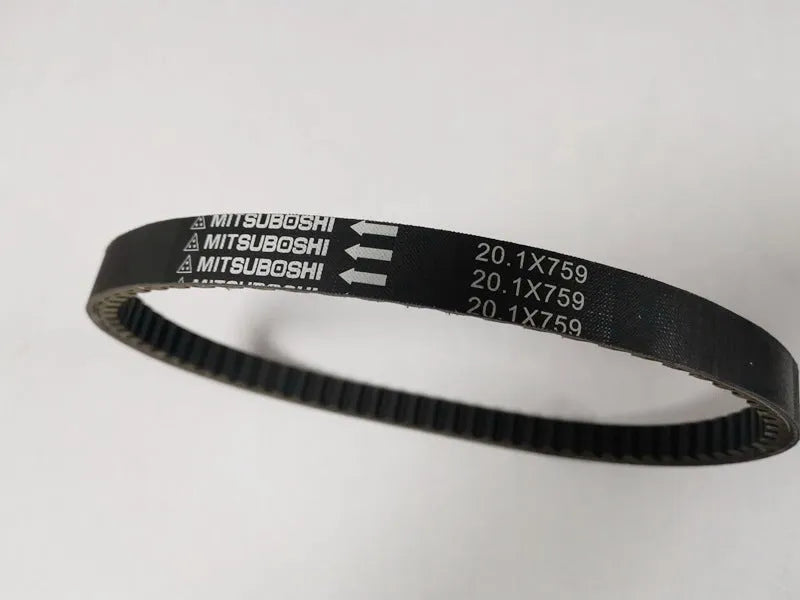 Black drive belt for Jili GP110 scooter with 20.1-759 specification