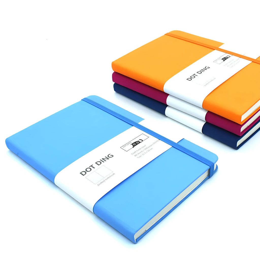 A5 bullet journal with dot grid pages, cloth hard cover, 160 pages, 100 GSM paper, 20x13x1.7cm