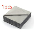 130mm square microfiber glasses cleaning cloth in grey, suitable for lenses and screens