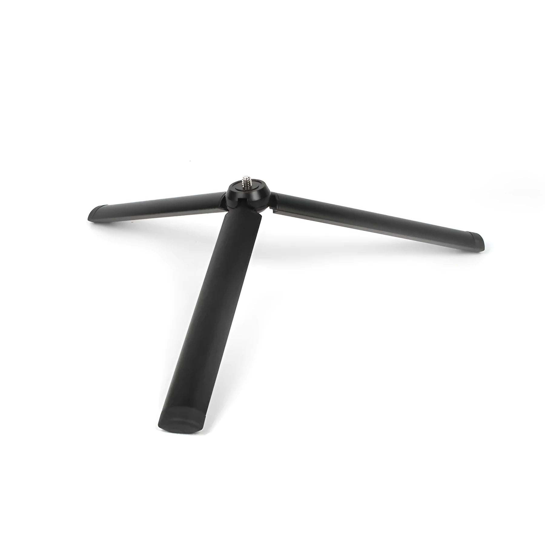 Black aluminium alloy mobile phone tripod handheld stabiliser compatible with iPhone