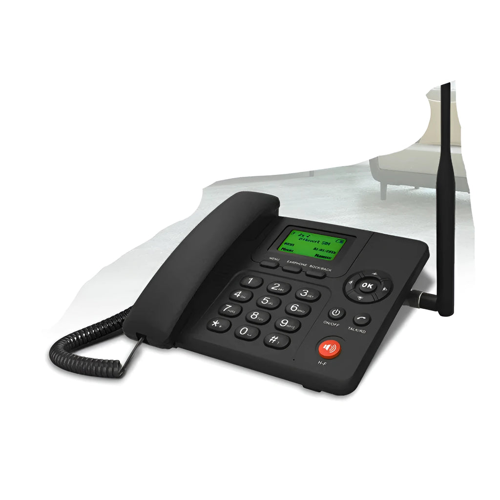 WCDMA fixed wireless telephone ETS-6688 with green backlight LCD, handset and base, for Unicom 3G
