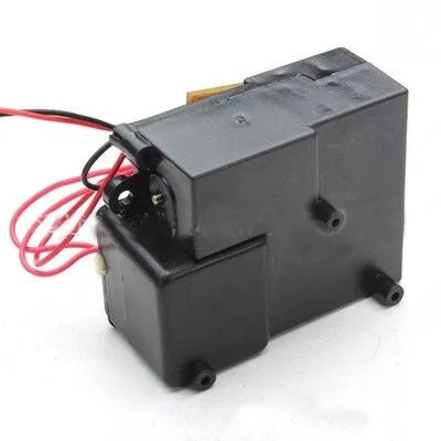 Black smoke box accessory for 1/16 scale military tank models with connection ports