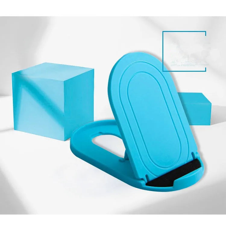 Plastic lazy bracket mobile phone stand in multiple colour options on desk