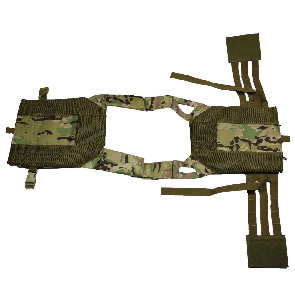 Outdoor tactical vest in ACU colour made from 800D waterproof Oxford fabric