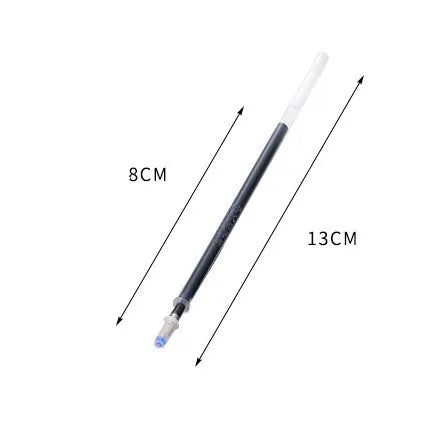 Automatic fade and disappear pen set showing pen holder, case, and eight refills