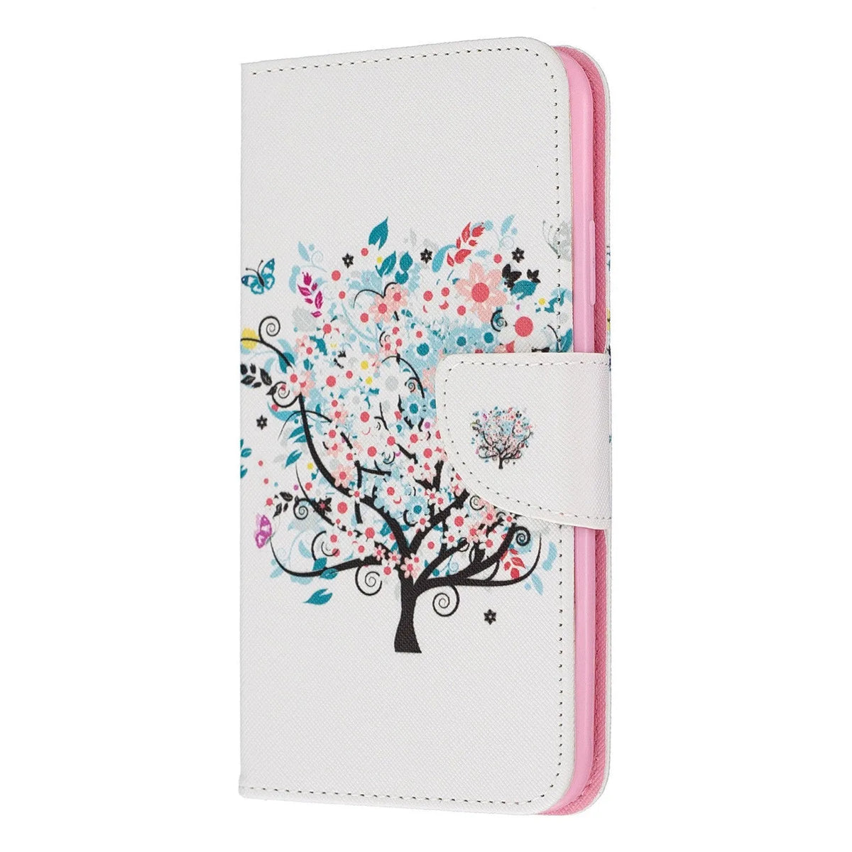 Flip case for Xiaomi Redmi Note 7 and Note 8 in soft silicone with cartoon pattern, available in five colours