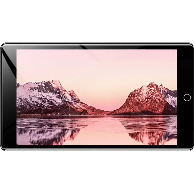 Black Ruizu H1 slim MP3 MP4 player with 4-inch touch screen showing media playback interface.