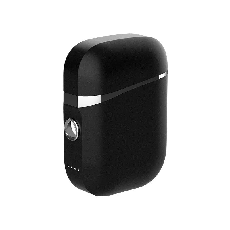 Black TWS wireless Bluetooth sports headset with Bluetooth 5.0, 10 metre range, stereo earplug design and battery display