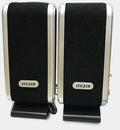 Black notebook mini speaker with USB cable for computer audio enhancement