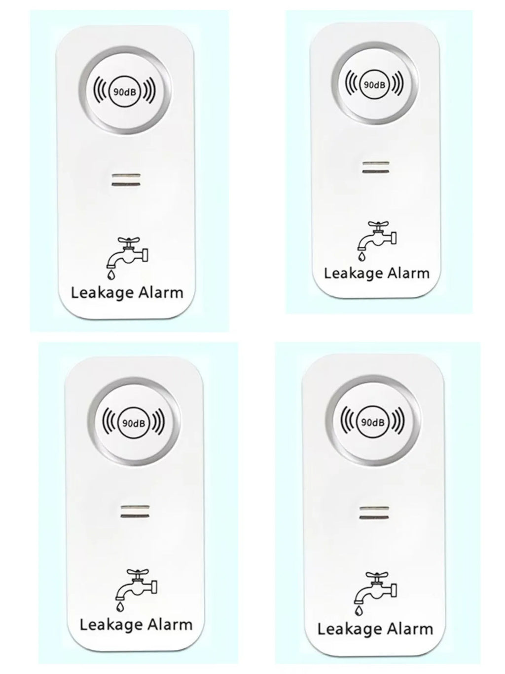 An independent wireless flood sensor alarm for water leak detection.