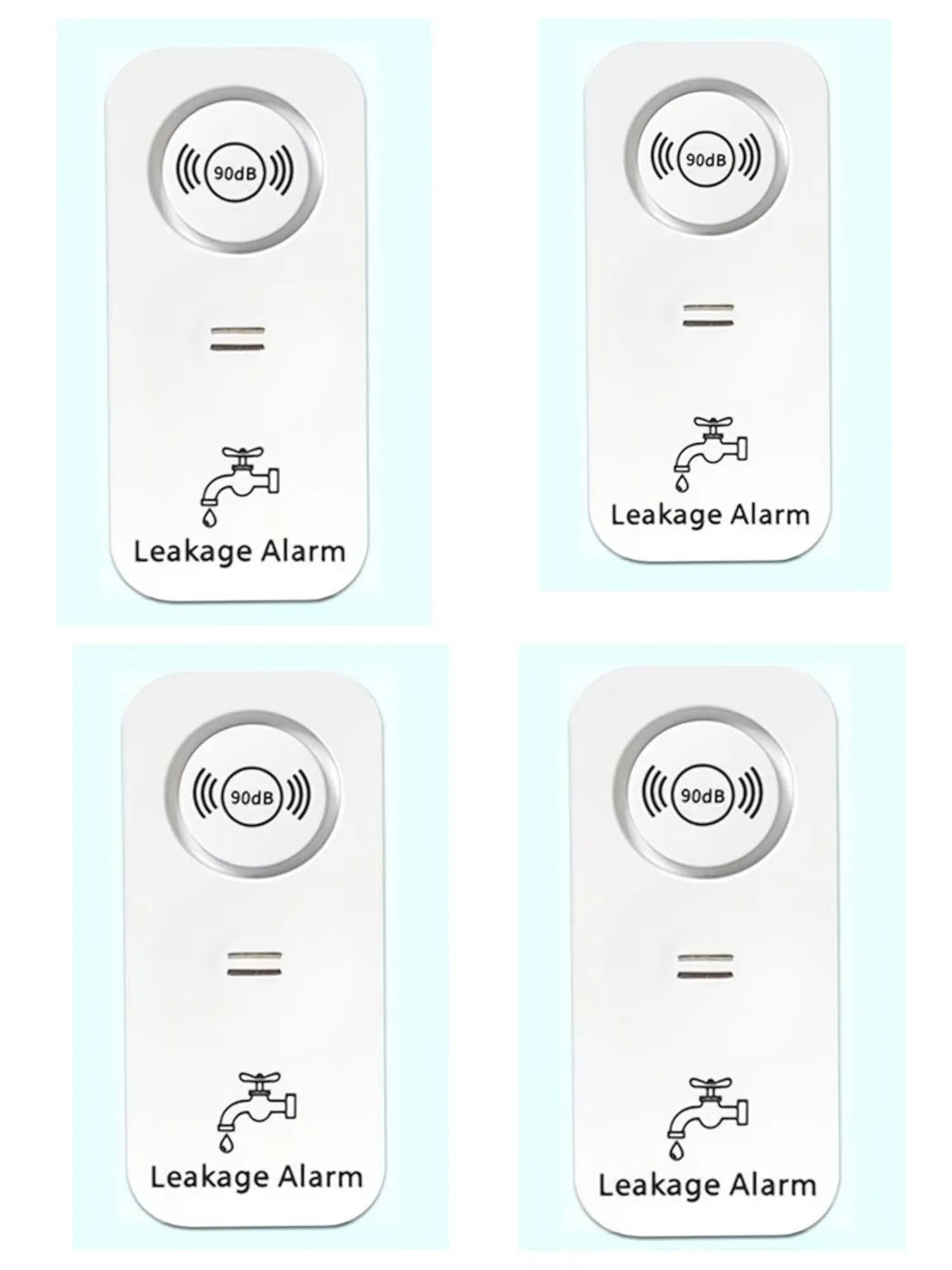 An independent wireless flood sensor alarm for water leak detection.